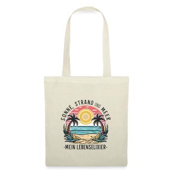 Sun, beach and sea - my elixir of life - Tote Bag - nature - Front