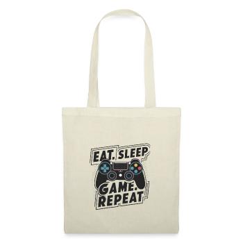 Eat, Sleep, Game, Repeat - Stoffbeutel - Natur - Vorne
