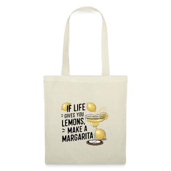 Quand la vie vous donne des citrons, faites de la margarita - Sac en tissu - nature - Devant