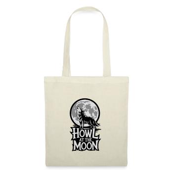 Pleine lune – Hurler à la lune - Sac en tissu - nature - Devant