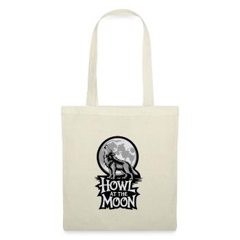 Pleine lune – Hurler à la lune - Sac en tissu - nature - Devant