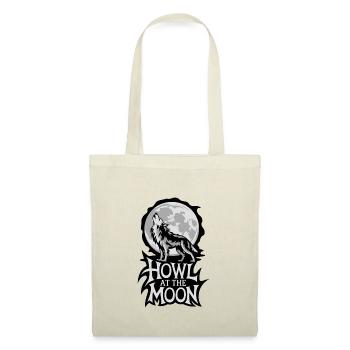 Pleine lune – Hurler à la lune - Sac en tissu - nature - Devant