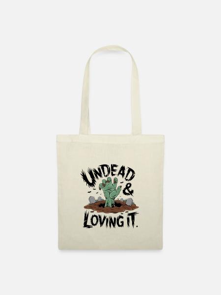 Zombie-Hand - Undead & Loving It - Stoffbeutel - Natur