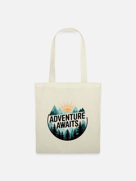 Adventure Awaits – Bergpanorama - Stoffbeutel - Natur