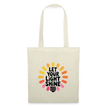 Let Your Light Shine – Glowing Light Bulb - Tote Bag - nature - Front