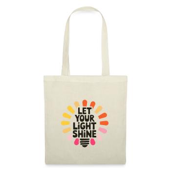 Let Your Light Shine – Glowing Light Bulb - Tote Bag - nature - Front