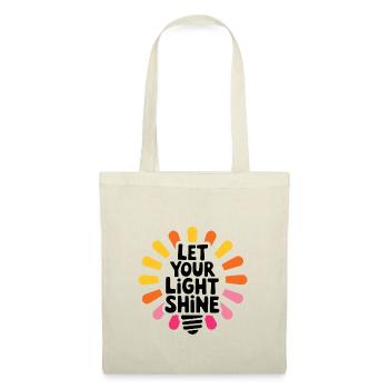 Let Your Light Shine – Glowing Light Bulb - Tote Bag - nature - Front