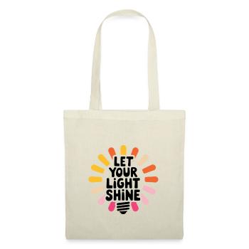 Let Your Light Shine – Glowing Light Bulb - Tote Bag - nature - Front
