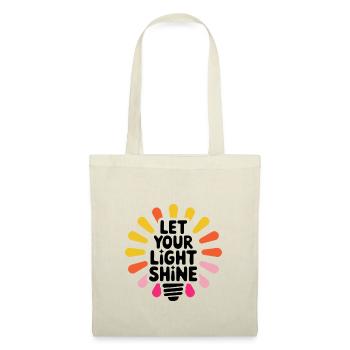 Let Your Light Shine – Glowing Light Bulb - Tote Bag - nature - Front