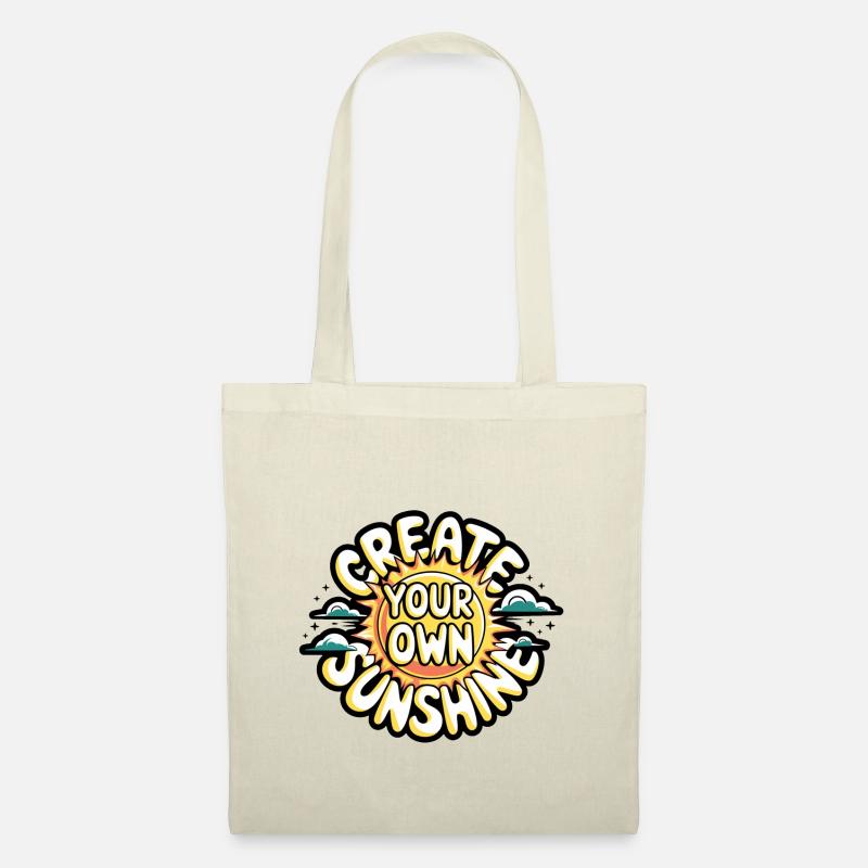 Create Your Own Sunshine – Strahlende Sonne - Stoffbeutel - Natur