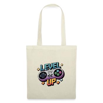 Level Up - Manette de jeu - Sac en tissu - nature - Devant