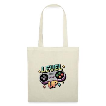 Level Up - Manette de jeu - Sac en tissu - nature - Devant