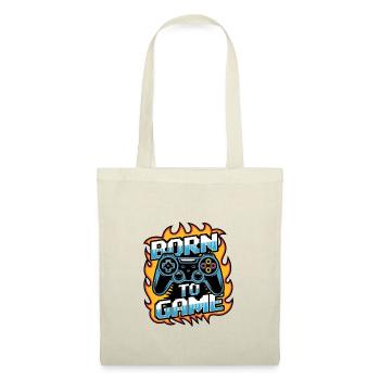 Born to Game – Manette de jeu - Sac en tissu - nature - Devant