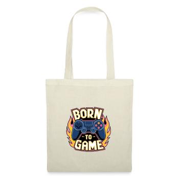 Born to Game – Manette de jeu - Sac en tissu - nature - Devant