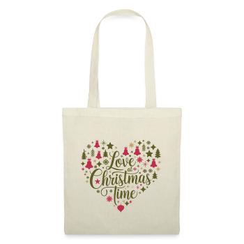 Love for the Christmas season – heart of motifs - Tote Bag - nature - Front
