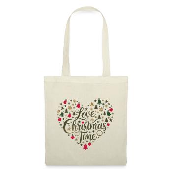Love for the Christmas season – heart of motifs - Tote Bag - nature - Front