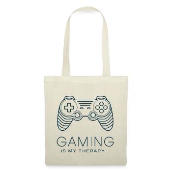 Gaming is my Therapy – Minimalist Controller - Tote Bag - nature - Front