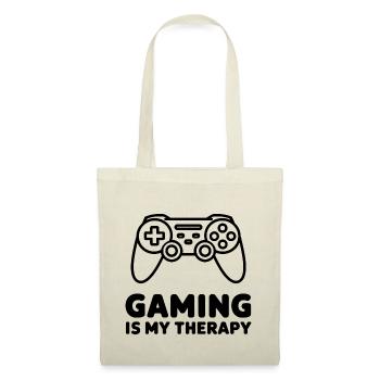Gaming is my Therapy – Minimalist Controller - Tote Bag - nature - Front