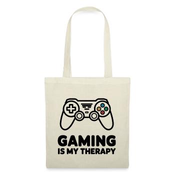 Gaming is my Therapy – Minimalist Controller - Tote Bag - nature - Front