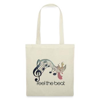 Feel the Beat – Clé abstraite - Sac en tissu - nature - Devant