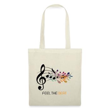 Feel the Beat – Clé abstraite - Sac en tissu - nature - Devant