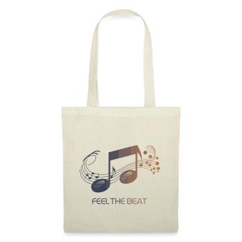 Feel the Beat – Clé abstraite - Sac en tissu - nature - Devant