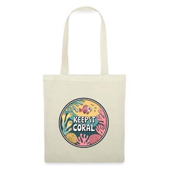 Keep It Coral – Saving Coral Reef, Marine Conservation - Tote Bag - nature - Front