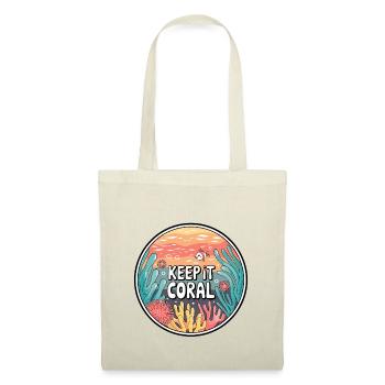 Keep It Coral – Saving Coral Reef, Marine Conservation - Tote Bag - nature - Front