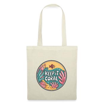 Keep It Coral – Saving Coral Reef, Marine Conservation - Tote Bag - nature - Front