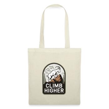 Climb Higher – Mountain Goat Outdoor Motif - Tote Bag - nature - Front