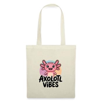 Axolotl Vibes - Dessin animé de salamandre mignonne - Sac en tissu - nature - Devant