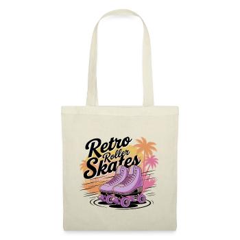 Retro Roller Skates – 80s Vibes - Stoffbeutel - Natur - Vorne