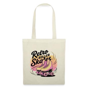 Retro Roller Skates – 80s Vibes - Stoffbeutel - Natur - Vorne