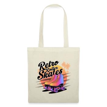 Retro Roller Skates – 80s Vibes - Stoffbeutel - Natur - Vorne
