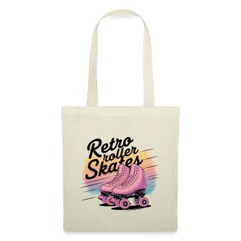 Retro Roller Skates – 80s Vibes - Stoffbeutel - Natur - Vorne