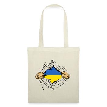 Drapeau de l’Ukraine Vintage Drapeau ukrainien d’occasion Look - Sac en tissu - nature - Devant