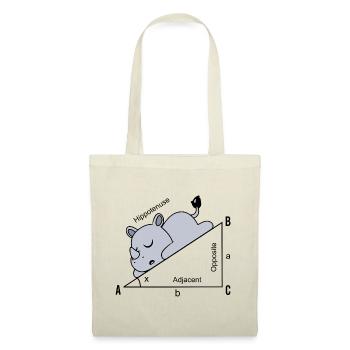 Drôle Math Humour Hippoténuse Hypoténuse - Sac en tissu - nature - Devant