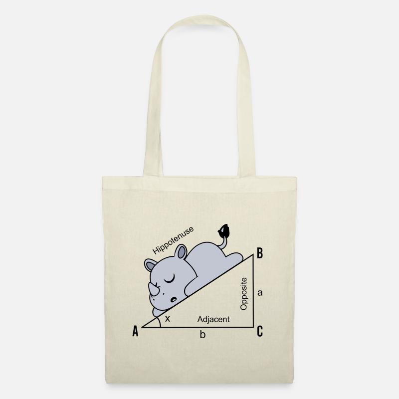 Funny Math Humor Hippotenuse Hypotenuse - Tote Bag - nature