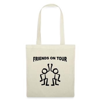 Freund Freunde Freundschaft Friends on Tour - Stoffbeutel - Natur - Vorne