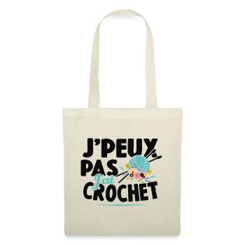 Je Peux Pas J'ai Crochet Cadeau Couture - Sac en tissu - nature - Devant