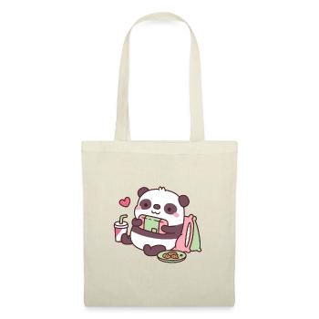 Cute Panda Playing Video Games - Tote Bag - nature - Front