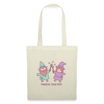 Cute Wizard And Witch Girl Magical Together - Tote Bag - nature - Front