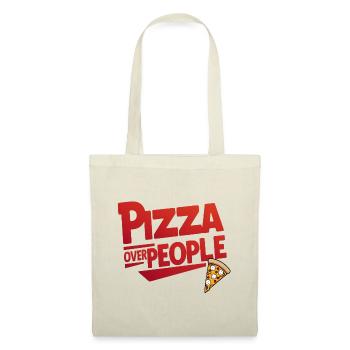 La pizza d’abord, toujours - Sac en tissu - nature - Devant