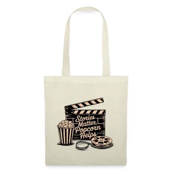 Stories Matter, Popcorn Helps - Tote Bag - nature - Front