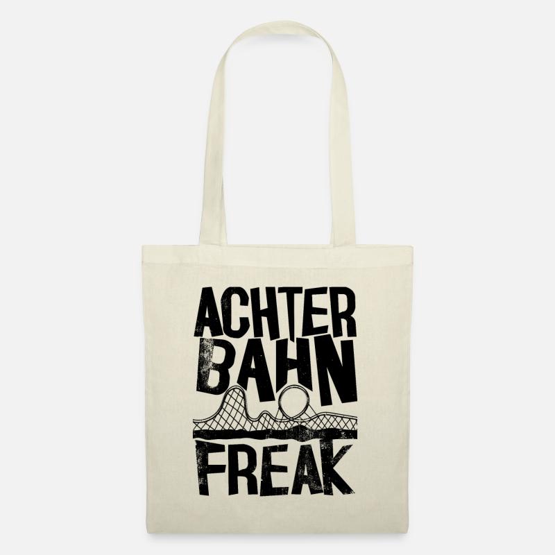 Achterbahn Freak I Achterbahn Design Vintage - Stoffbeutel - Natur