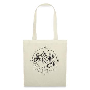 Forest forest compass river camping tent woods nature - Tote Bag - nature - Front