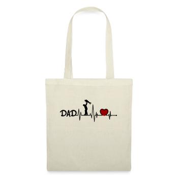 Heartbeat father baby offspring son daughter dad - Tote Bag - nature - Front