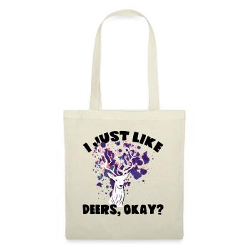Deer Gift Birthday Saying Women Girls - Tote Bag - nature - Front