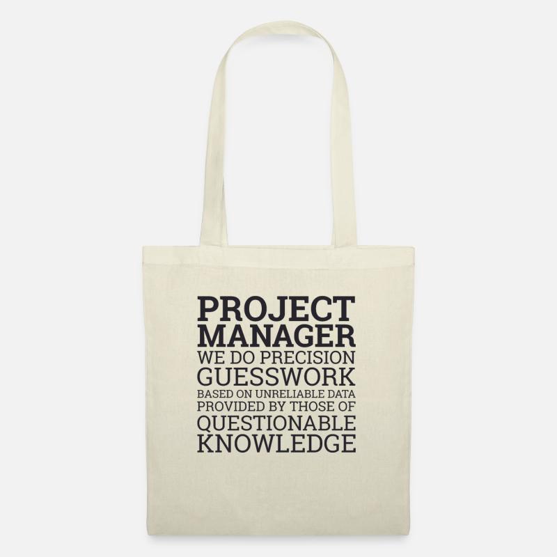 "Project Manager Guesswork" | "Project Manager" - Stoffbeutel - Natur