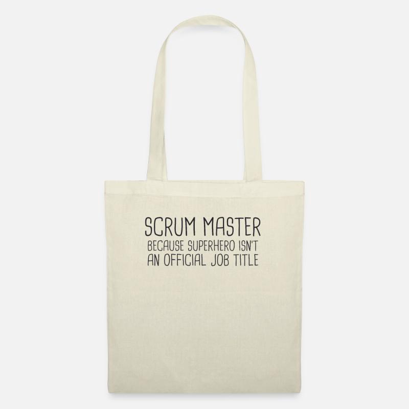"Scrum Master Superhero | "Scrum Master"" - Stoffbeutel - Natur
